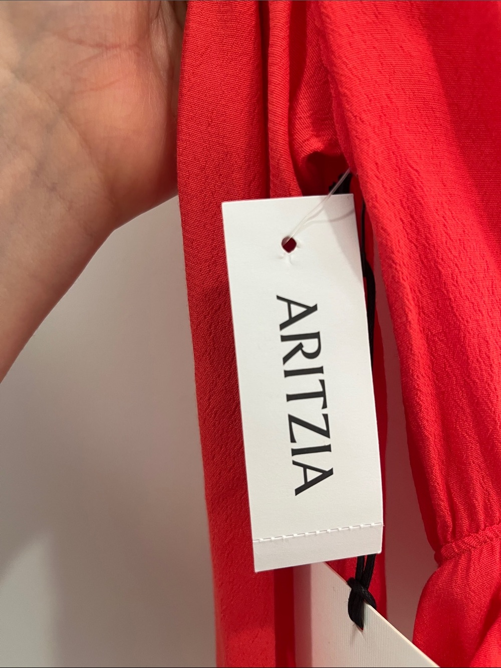 Aritzia Sunday Best Tie-Front V-Neck Cropped Long Sleeve Top- size XS NWT - Picture 4 of 8
